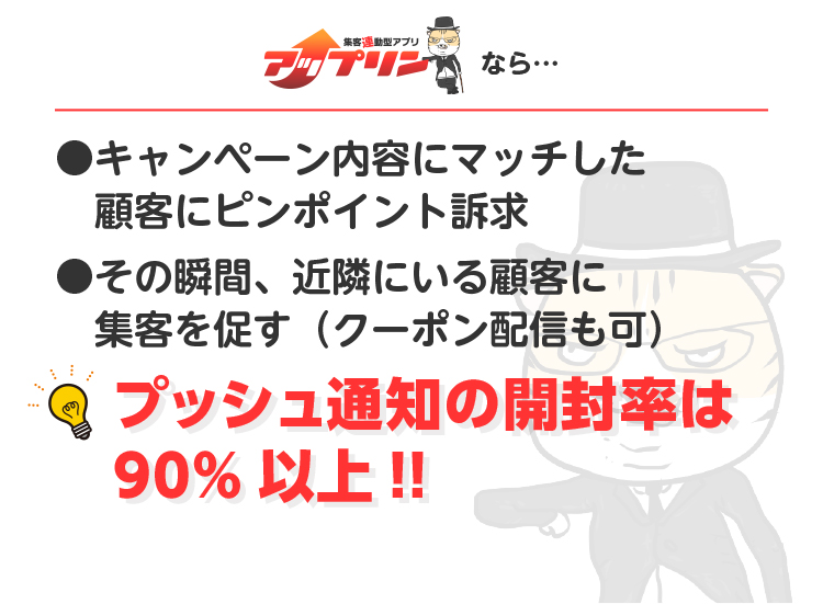 集客連動型アプリアップリンの特徴